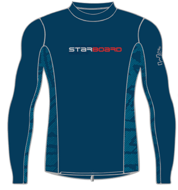 STARBOARD BOYS LYCRA TOP - TEAM BLUE