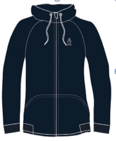 STARBOARD WOMENS ZIP HOODIE JACKET - NAVY