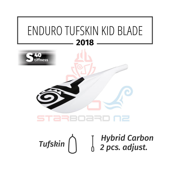 ENDURO TUFSKIN KIDS PADDLE WITH 2PCS HYBRID S40 SHAFT